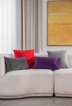Lumbar Pillow Covers 12x20 Purple: Pack of 2 Cozy Soft Velvet Rectangular Modern Luxury Decorative Throw Pillow Cases for Sofa Couch Living Room Bed Home Decor