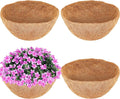 Coco Liners for Planters, 4-Pack 20 Inch Round Hanging Basket Liners, 100% Natural Coconut Fiber Basket Replacement Liners for Hanging Baskets Planters Flowers, Plants, Vegetables (20'' Pack of 4)