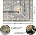 Aipon Boho Sun and Moon Tapestry Hippie Mushroom Floral Wall Tapestry for Bedroom Aesthetic Moon Phase Vintage Plant Celestial Small Tapestries Wall Hanging for Living Room Dorm 48 x 36 Inch