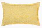 Better Trends Rio Collection is Super Soft and Light Weight in Floral Design 100% Cotton Tufted Unique Luxurious Machine Washable Tumble Dry, King Sham, Yellow