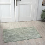 LUXE WEAVERS Solid Machine Woven Green 2x3 Area Rug, Indoor Stain-Resistant Carpet