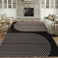 GarveeHome Modern Rainbow 8x10 Easy Jute Area Rug for Living Room -Farmhouse Indoor/Outdoor Carpet, Non-Slip & Non Shedding for Bedroom, Dining Room, Office, Backyard Patio