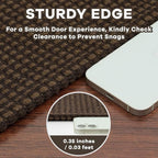 EARTHALL Woven Runner Rug 2x12 Ft Washable Runners for Hallways Extra Long Cotton Non Slip Rubber Backed Kitchen Runner Braided Indoor Floor Carpet for Entryway, Hall, Kitchen, Brown