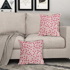 Hot Pink Floral Pillow Covers 24x24 Set of 2 Vintage Rustic Old Style Cute Small Flower Cream Print Decorative Outdoor Pillowcases Farmhouse Throw Cushion Case Decor for Couch Sofa Bed
