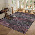 RUGSURE Washable Area Rug - 1/6 Thick - Stain & Water Resistant Non-Slip - Resistant Rug for Living Room, Bedroom, Nursery, Pet & Child Friendly, Vintage Charm Area Rugs (Burgundy, 3' x 5 ')