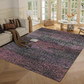 RUGSURE Washable Area Rug - 1/6 Thick - Stain & Water Resistant Non-Slip - Resistant Rug for Living Room, Bedroom, Nursery, Pet & Child Friendly, Vintage Charm Area Rugs (Burgundy, 6' x 9')