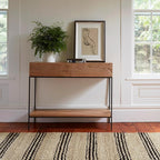 Dash & Albert Jute Ticking Black Handwoven Jute Rug, 2 X 3 Feet, Neutral Stripe Pattern - Premium Luxury Hotel Quality Soft Breathable Hypoallergenic Machine Washable Easy Care All Season