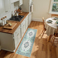 Area Rugs 2'x5' Runner Rug Non Slip Washable for Kitchen Hallway Bedroom Beside Laundry Room Bathroom Rug, Floor Carpet, Green Navy Blue White Red Teal Colorful