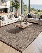 LUMI 8x10 Jute Area Rug for Living Room, Natural Handwoven Rugs Non Slip, Farmhouse Braided Carpets No Shedding for High Traffic, Dining Room, Indoor, Outdoor, Patio
