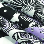Fungarth Skeleton Butterfly Tapestry Purple Skull Hippie Mushroom Plants Tapestry for Bedroom Moon phase Aesthetic Tapestries Wall Hanging for Living Room Dorm (60.00” x 80.00”, Purple)