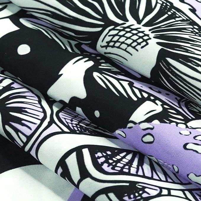 Fungarth Skeleton Butterfly Tapestry Purple Skull Hippie Mushroom Plants Tapestry for Bedroom Moon phase Aesthetic Tapestries Wall Hanging for Living Room Dorm (68.00” x 90.00”, Purple)