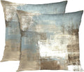 Britimes Throw Pillow Covers Modern Home Art Decor, 20 x 20 Inches Set of 2 Pillow Cases Decorative, Abstract Oil Painting Pillowcases for Bedroom, Living Room, Cushion Couch Sofa, Grey Beige