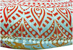 ICC 32" Large Round seat Floor Cushion Chair Ottoman Cover Pouf Pillow Meditation Floor Cushions for Adults Seating pouffe Ottoman Throw Covers Craft Room Furniture for Sitting Cover Fire