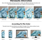 NEWCOSPLAY Super Soft King Blanket Light Blue Premium Silky Flannel Fleece Leaves Pattern Lightweight Bed Blanket All Season Use (Light Blue, King(90"x110"))