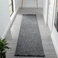 LUXE WEAVERS Solid Machine Woven Smoke 2x8 Area Rug, Indoor Stain-Resistant Carpet