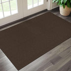 EARTHALL Washable Area Rug 3x5 Ft Non Slip Rugs for Entryway, Braided Rubber Backed Throw Rugs Door Mat Indoor Outdoor Entrance, Cotton Woven Carpet for Kitchen Foyer Front Door, Brown/Coffee