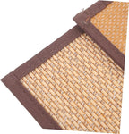 Natural Woven Floor Pillow Boho Home Decor Seating Mat Carbonized Thickness