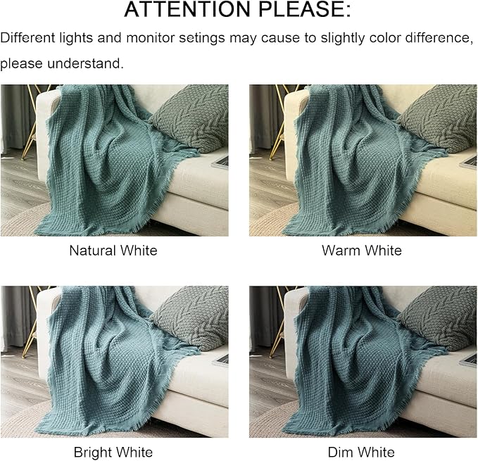 lifein Fall Throw Blanket for Couch-Soft Boho Bed Throw Blanketss,Cozy Knitted Teal Waffle Throw,Small Farmhouse Lightweight Blanket&Throws for Autumn,Woman,Chair,Sofa,Home Decor(Teal Blue,50 * 60")