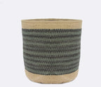 Jute Planter Basket Woven Basket for 10" Flower Pot Floor Indoor Planters, 12” x 12” Storage Organizer Basket Rustic Home Decor, Boho Storage Earth-Friendly Planter (12x12 inches, Green Tye Dye 30)