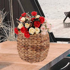 Seagrass Plant Basket Indoor Planter Basket Sundries Storage Woven Seagrass Wicker Planter Flower Pot 7.9in