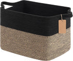 Goodpick Woven Storage Baskets for Organizing, 18" x 14" x 12" Wicker Laundry Basket for Shoes,Towel, Blanket Basket for Living Room, Toy Baskets Storage Kids with Handles