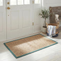 SAFAVIEH Natural Fiber Collection Area Rug - 2'6" x 4', Natural & Light Blue, Seagrass, Basketweave Pattern with Border (NF114M)