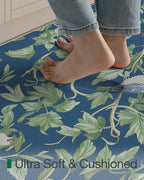 LUMI Anti-Fatigue Kitchen Floor Mats Set of 2,Cushioned Comfort Standing Rug Waterproof 2PCS, Non-Slip Ergonomic Foam Runner for Sink, Laundry, Office & Home,17x29+17x59,