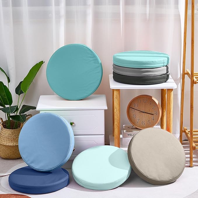 Juexica 8 Pcs Extra Thick Flexible Seating Floor Cushions Assorted Colored Floor Pillow Classroom Seat Cushions Soft Classroom Seating for Kids Learning Daycare School Chair(Blue Series)
