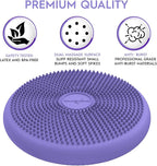 Bouncyband – Wiggle Seat – Purple, 13” D – Large Sensory Cushion for Kids Ages 6-18+ – Promotes Active Learning, Improves Student Productivity, Includes Easy-Inflation Pump