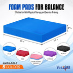 Yes4All Balance Pad, Nonslip TPE Foam Balance Pad with Upgraded Sizes - L, XL, XXL Balance Mat for Fitness, Yoga & Stability Training - Multicolor Options