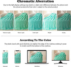 NEWCOSPLAY Super Soft Throw Blanket Aqua Premium Silky Flannel Fleece 3D Ribbed Jacquard Lightweight Bed Blanket All Season Use (Aqua Ribbed, Throw(50"x60"))