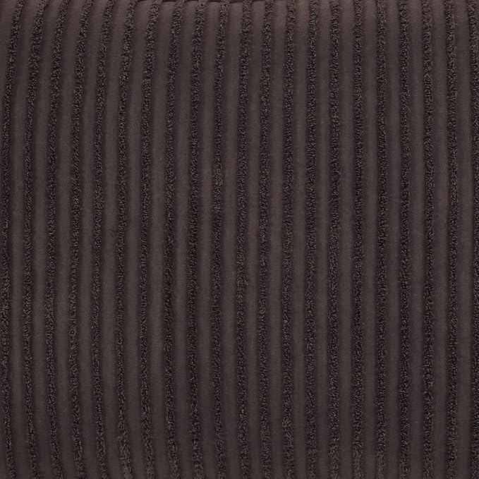 Better Trends Jullian Collection is Super Soft and Light Weight in Bold Stripes Design 100% Cotton Tufted Unique Luxurious Machine Washable Tumble Dry, Standard Sham, Chocolate