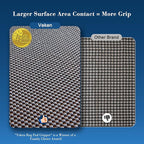 Veken 8x10 Ft Rug Pad Gripper for Hardwood Floors, Non Slip Dark Grey Rug Pads for Area Rugs, Thick Rug Grippers for Tile Floors, Under Carpet Anti Skid Mat, Keep Your Rugs Safe and in Place