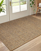 Color&Geometry Handwoven Jute Entry Rug - Natural Textured Front Door Mat 32"x48", Non-Slip Durable & Eco-Friendly Doormat for High-Traffic Entrance, Rustic Farmhouse Welcome Mat, Sisal Brown