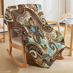 Vintage Bohemian Throw Blanket Indian Mandala Colorful Pattern Blanket for Sofa Bed Couch Chair Or Dorm 50"x60"