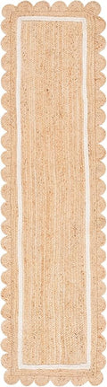 SAFAVIEH Natural Fiber Collection Area Rug - 2'3" x 13' Runner, Natural/Ivory, Geometric Design, Ideal for High Traffic Areas in Living Room, Bedroom, Dining (NF896A)