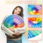 party greeting Wheel of Emotions Feelings Pillow Round Velvet Feelings Wheel Emotion Throw Pillow Circle Seating Floor Cushion for Office Home Room Sofa Decor Counselor Physical Therapist Gift Rainbow