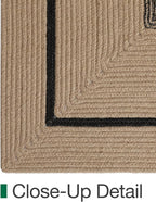 LUMI 5x8 Jute Area Rug for Living Room, Natural Handwoven Rugs Non Slip, Farmhouse Braided Carpets No Shedding for High Traffic, Dining Room, Indoor, Outdoor, Patio