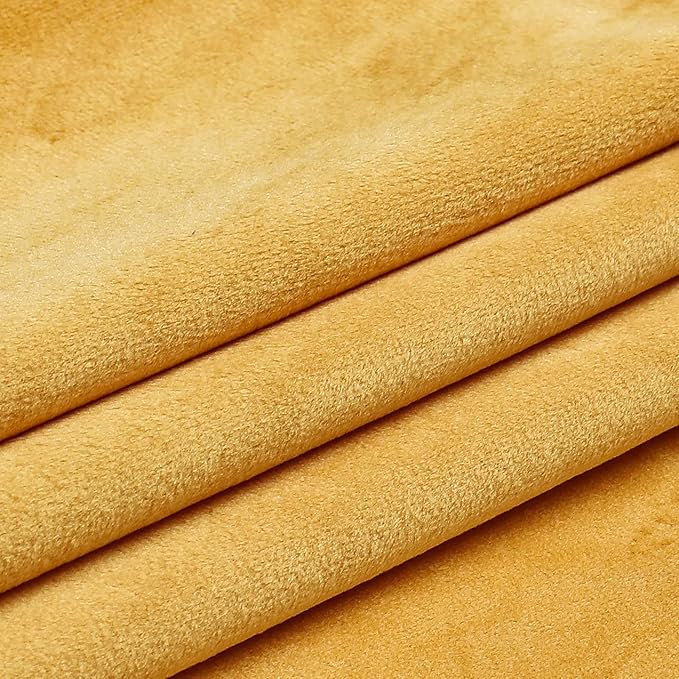 NiNi ALL Decorative Throw Pillow Covers Velvet 16x16 Inch Pack of 2 Yellow Cushion Covers Soft for Couch Sofa Bedroom Living Room Outdoor