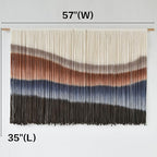 Large Macrame Wall Hanging Tie-Dye Boho Wall Art Fiber Art Decor for Living Room Bedroom or Backdrop 57" W x 35" L