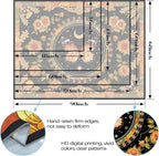 Accnicc Butterfly Floral Tapestry Vintage Indie Boho Flower Tapestries for Bedroom Aesthetic Retro Yellow Sunflower Moth Tapestry Wall Hanging for Dorm Living Room (80'' × 60'')