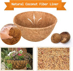 Riare 6 Pack 10 Inch Round Coco Liners Replacement, 100% Natural Coconut Coir Liners for Hanging Baskets, Garden Flower Vegetables Planter Pot, Window Box, Fence, Decks