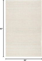 Dash and Albert Haverhill Cotton Area Rug - 3' x 5' French Blue Solid Handwoven Accent Rug - Durable, High Traffic Areas Hallway, Living Room, Stairs, Bedroom