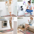 Tiger Rugs for Kitchen Floor, Anti Fatigue Mats for Kitchen Floor Non Slip, 2PCS Rubber Kitchen Mat, Washable Cushioned Carpet Rug for Sink Laundry Gifts for Christmas 15.7"×27.5" +15.7"×47" 3.5mm