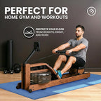 bemaxx Gym Mats Set - 18 pcs EVA Interlocking Foam Floor Tiles (12.6"x12.6"x0.4") 18sqft Protective Gym Flooring Sports Home Workout Exercise Mats Puzzle Garage Fitness Play-Room Pool Treadmill Bike
