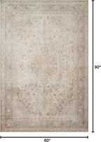 Loloi Loren Collection LQ-03 Sand/Taupe 5'-0" x 7'-6" Area Rug