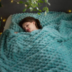 NEWCOSPLAY Super Soft King Blanket Sage Green Premium Silky Flannel Fleece 3D Clouds Stylish Jacquard Lightweight Bed Blanket All Season Use 350GSM (Sage Green, King(90"x110"))