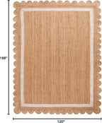 SAFAVIEH Natural Fiber Collection Area Rug - 10' x 14', Natural/Ivory, Geometric Design, Ideal for High Traffic Areas in Living Room, Bedroom, Dining (NF896A)