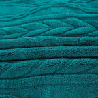 YUSOKI Twin XL Blanket Single Layer,Weight(3.1lb),370GMS-3D Stylish Design for Gift Home Decor (Teal,65"x90")