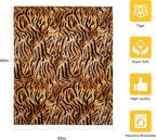 MACEVIA Flannel Fleece Throw Blanket for Couch, Brown Tiger Print Blanket, Fuzzy Cozy Comfy Super Soft Fluffy Plush Animal Print Blankets for Bed Sofa, Suitable for All Seasons (Tiger,50x60inches)